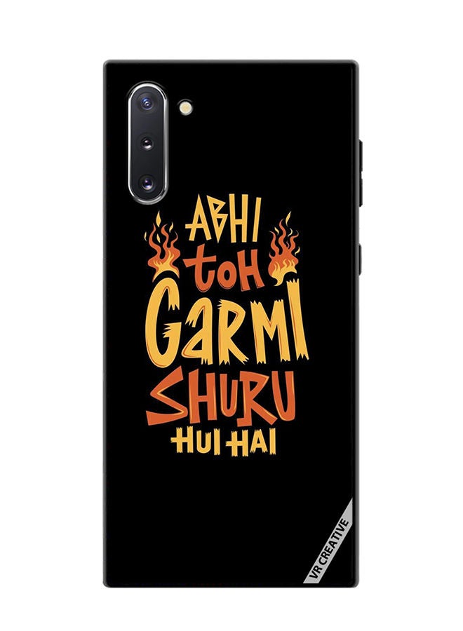 VR CREATIVE Protective Case Cover For Samsung Galaxy Note10 5G Abhi Toh Garmi Design Multicolour - Image 1