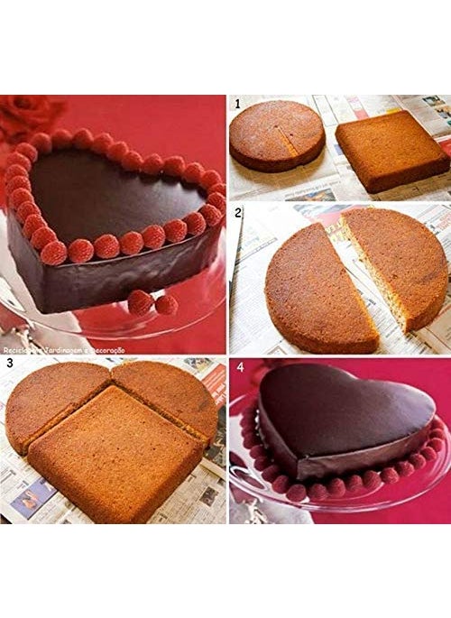 SGMSC SGMSC Round Aluminium NonStick Backing Cake Moulds Pan Can be Used in Microwave Ovens Black Set of 3  - Image 4