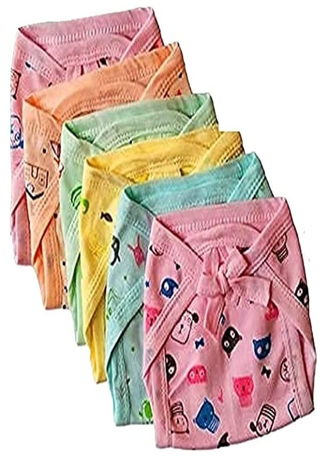 MammaChamp New Born Baby Cotton Hosiery Nappy Washable and Reusable Cute Cartoon Printed Cloth Nappies/Cloth Diaper/U Shaped/Nappy Tying Langot For Baby Boy's and Baby Girl's (Pack of 10) - Image 5