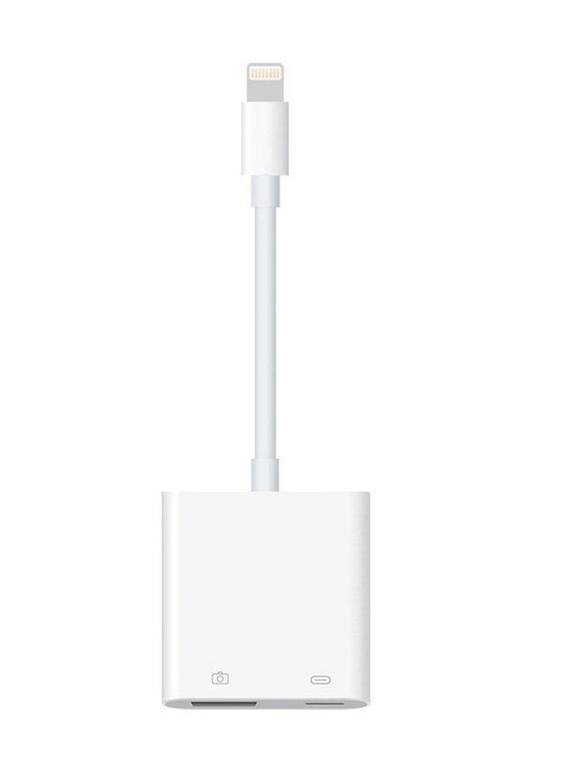 USB And Camera To Lightning Adapter White  - Image 2