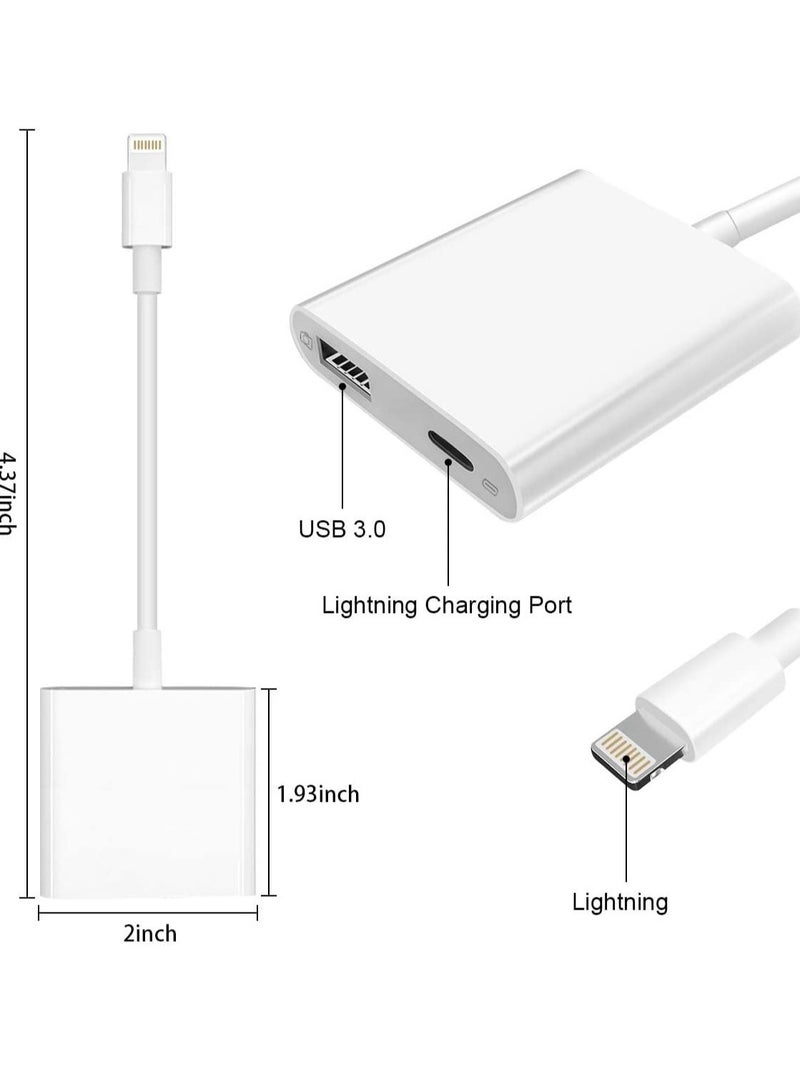 USB And Camera To Lightning Adapter White  - Image 4