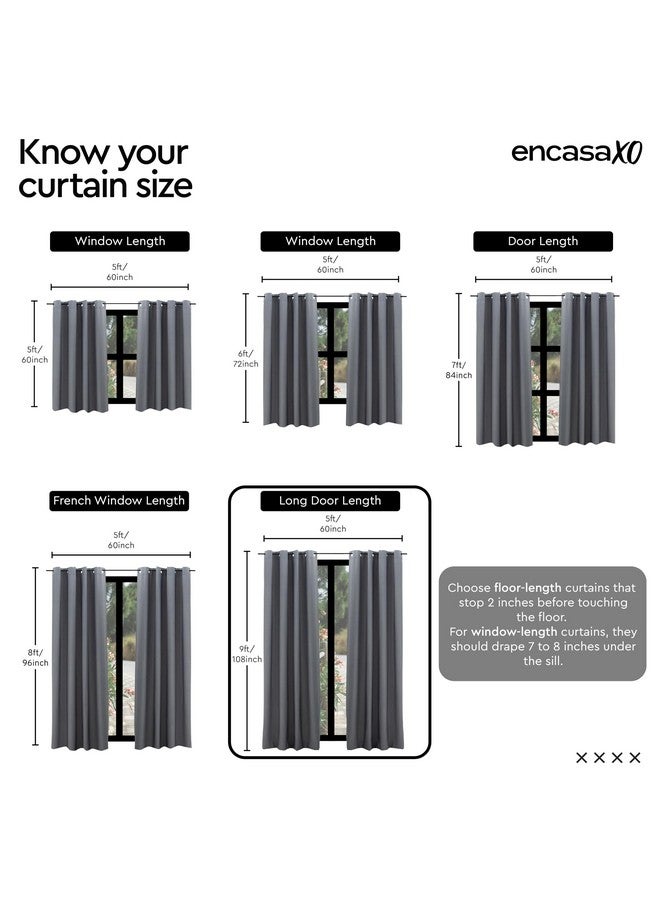 Encasa XO Window Curtain 9 ft Set of 2, Polyester Printed with Rod Pocket, Tie Back, Light-Filtering, Semi Sheer/Transparent Curtains- Kitchen, Bedroom, Living Room (140x274 cm), Diamond Turq - Image 5