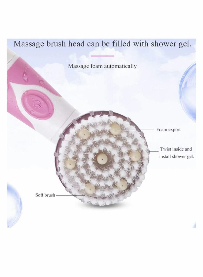 واي آند دي Electric Spin Massage Shower Brush Bath SPA Cleaning Waterproof Back Scrubber Long Handle Bathing Bathroom Spa Accessories 2022 New - Image 5