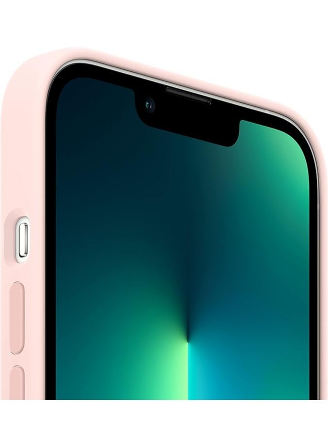 سيليكون جراب سيليكون عالي الجودة لهاتف iPhone 13 Pro Max مع دعم الشحن اللاسلكي MagSafe - وردي - Image 2