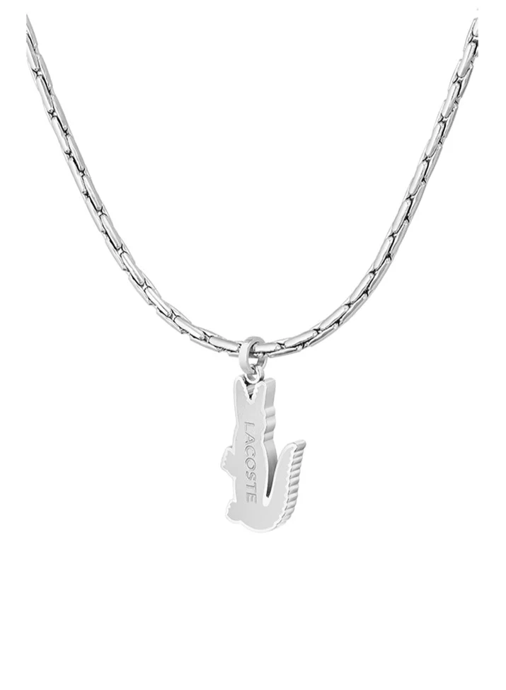 لاكوست Lacoste Men's Silver Chain Necklaces - 2040228