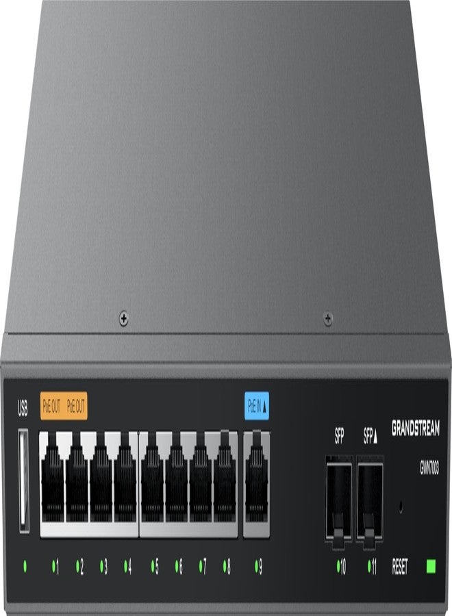 Grandstream GWN7003 | 11-Port Wired Gigabit VPN Router | Dual PoE Output Ports - Image 2