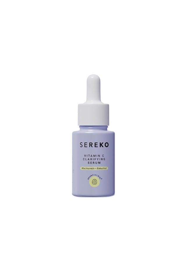 SEREKO Vitamin C Clarifying Serum Face Serum for Glowing & Brightening Skin | Suitable to All Skin Types | Reduce Dark Spot, Recurring Acne & Blemishes | With Psychodermatology Formula | 10ml - Image 1