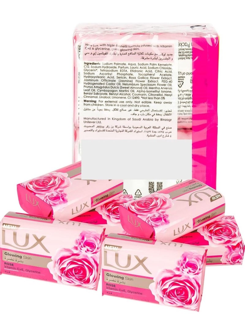 Lux Soap Glowing Skin Rose (Pack of 6)