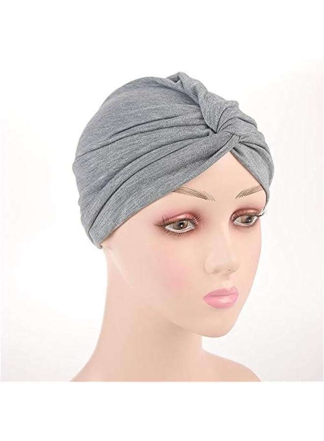 Chemo Sleep Turban Headwear Scarf Beanie Cap Hat for Cancer Patient Hair Loss  - Image 4
