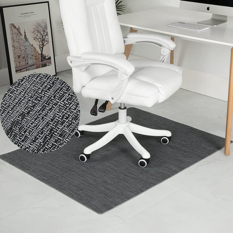 RccugmatS Chair Mat for Hardwood Tile Floor 47 x 60 Heavy Duty Office Chair Mat for Rolling Chairs Anti Slip NonCurve Floor Protector for Home Office Gray