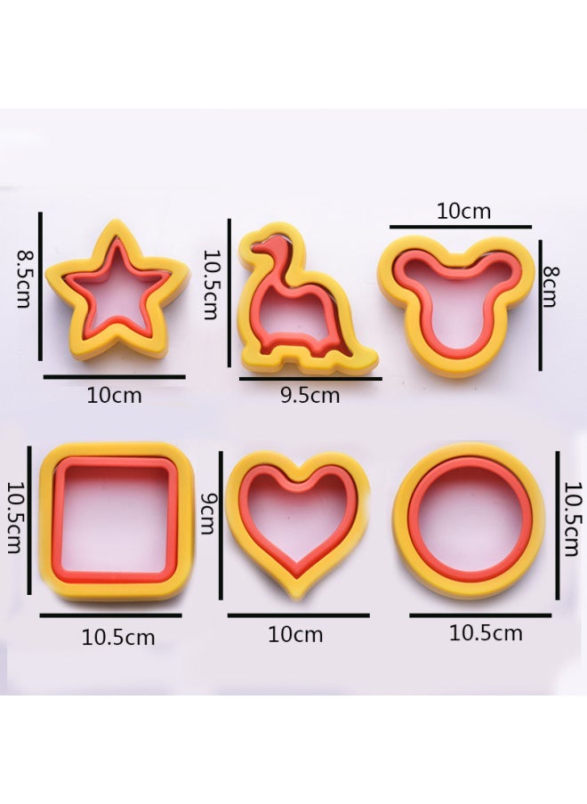 Sandwich Cutter Pocket Mold Cartoon Bread Mold Toast Cutting Mold Press Mold Stainless Steel Biscuit Mold-Color - Image 3