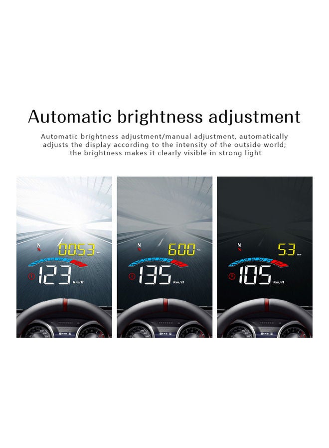 نيبمينينت Car HUD Display, GPS Head Up Display Windshield Projector with Speed - Image 3
