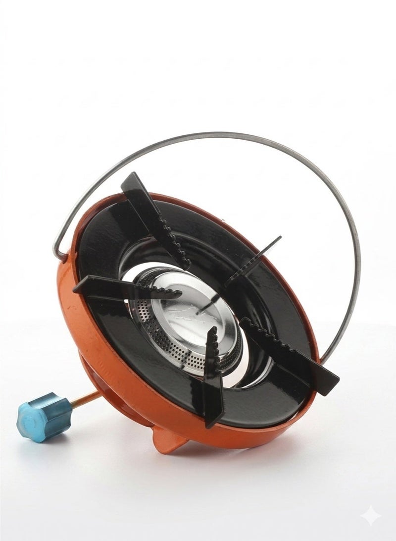 CM Hornilla de gas portátil de un solo quemador para viajes, acampadas, cocina al aire libre y senderismo, con mando de control, modelo CM-38462. - Image 5