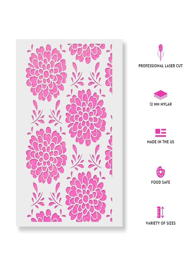 Stencil Revolution All-Over Dahlia Pattern Wall Stencil - Wall Stencil, Wall Paint Stencils, All-Over Stencil, Accent Wall Stencil - Alternative to Wallpaper Or Vinyl Decals - Image 5