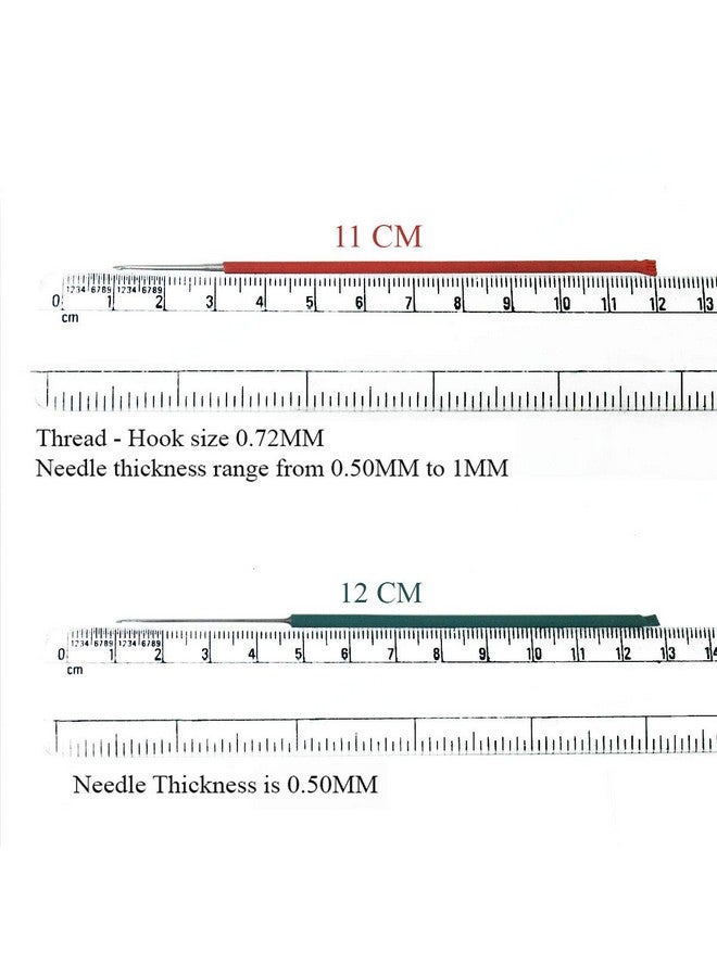 Embroiderymaterial Aari Embroidery Needles with Colorful Sleeves for Beading and Embroidery Purpose (Pack of 4) - Image 2