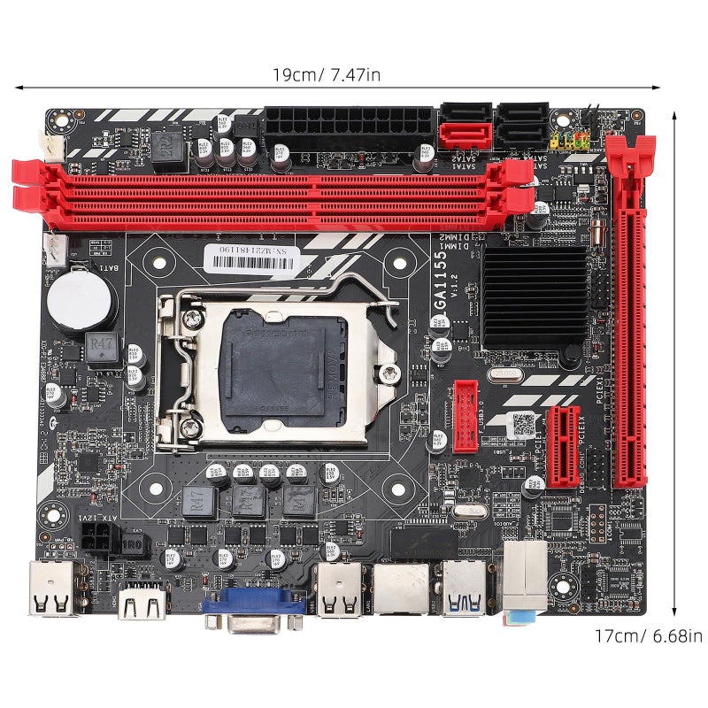 لوحة أم B75m 1155 لسطح المكتب من نوع DDR3 Micro ATX متوافقة مع معالجات Intel Core I3 - Image 3