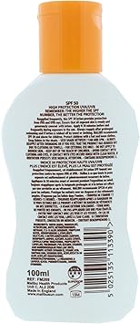 Malibu لوسيون ماليبو صن SPF 50 حماية عالية جداً كريم واقي من الشمس مقاوم للماء مستخلص فيتامين E و الألوة فيرا 100 مل عبوة من 2 - Image 2
