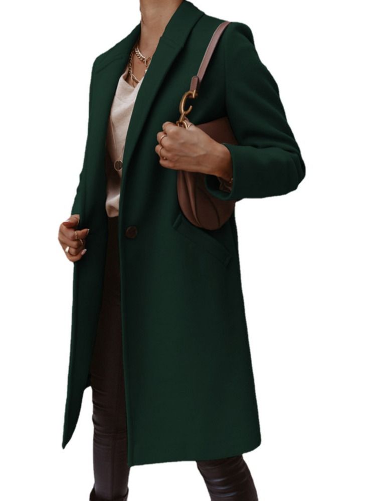 Loquat New Autumn And Winter Fashion Simple Overcoat 