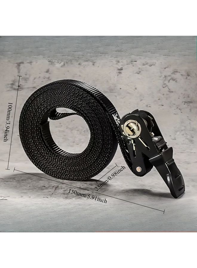 3 Meter Heavy Duty Double Hook Rope Strap Polyester Cargo Tether With Metal Clips - Image 1