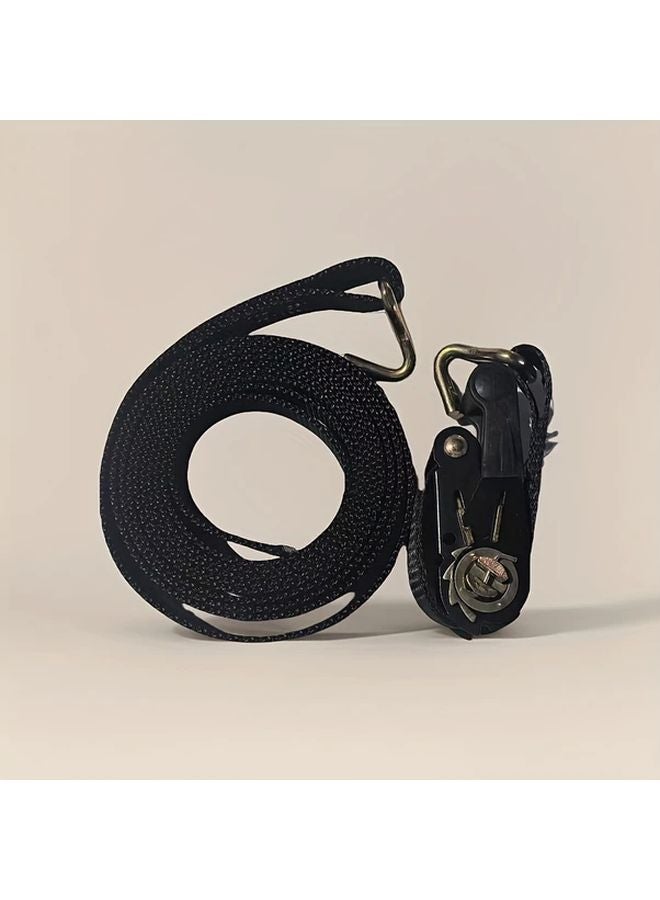 3 Meter Heavy Duty Double Hook Rope Strap Polyester Cargo Tether With Metal Clips - Image 5