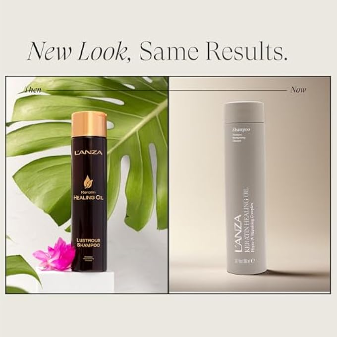 L'anza KERATIN HEALING OIL LUSTROUS SHAMPOO FOR DAMAGED HAIR  NOURISHES, REPAIRS, AND BOOSTS HAIR SHINE AND STRENGTH FOR A PERFECT SILKY LOOK, SULFATE-FREE, PARABENS-FREE, GLUTEN-FREE (10.1 FL OZ) - Image 3