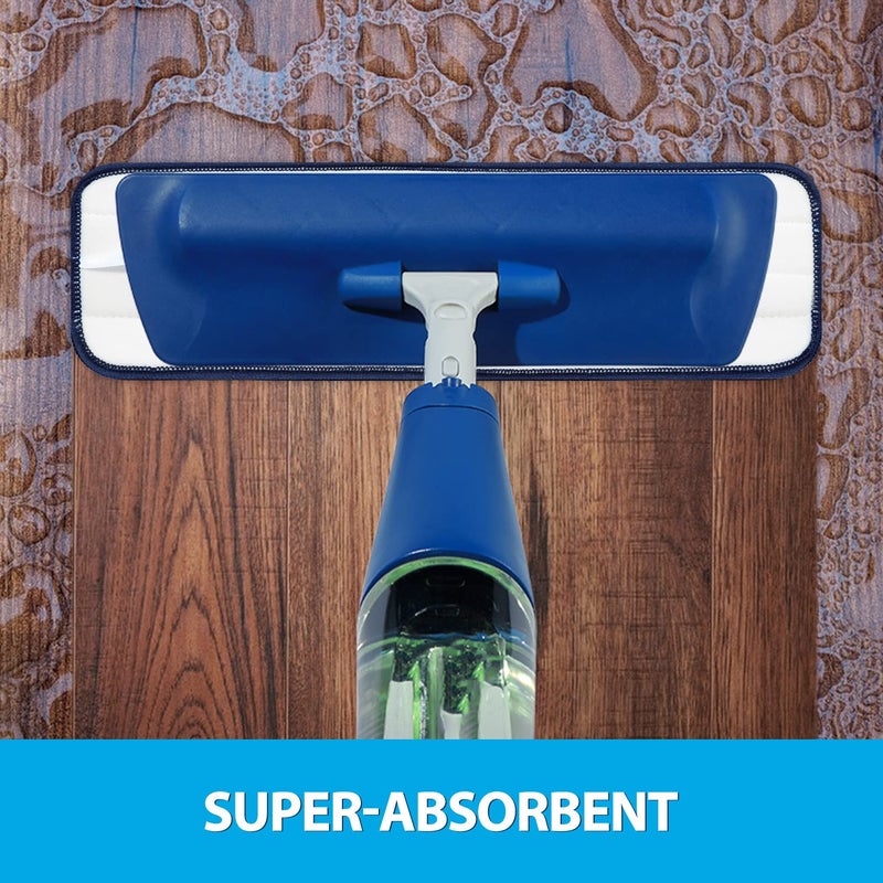 MR. SCRUB 3 Pack Microfiber Cleaning Pads For Bona Mop  Safe For Hardwood And Hard-Surface Floors  Reusable Microfiber Mop Pads For 18 Inch Mop  No Residue  Super-Absorbent  Over 500 Machine Washes  Mr. Scrub - Image 4