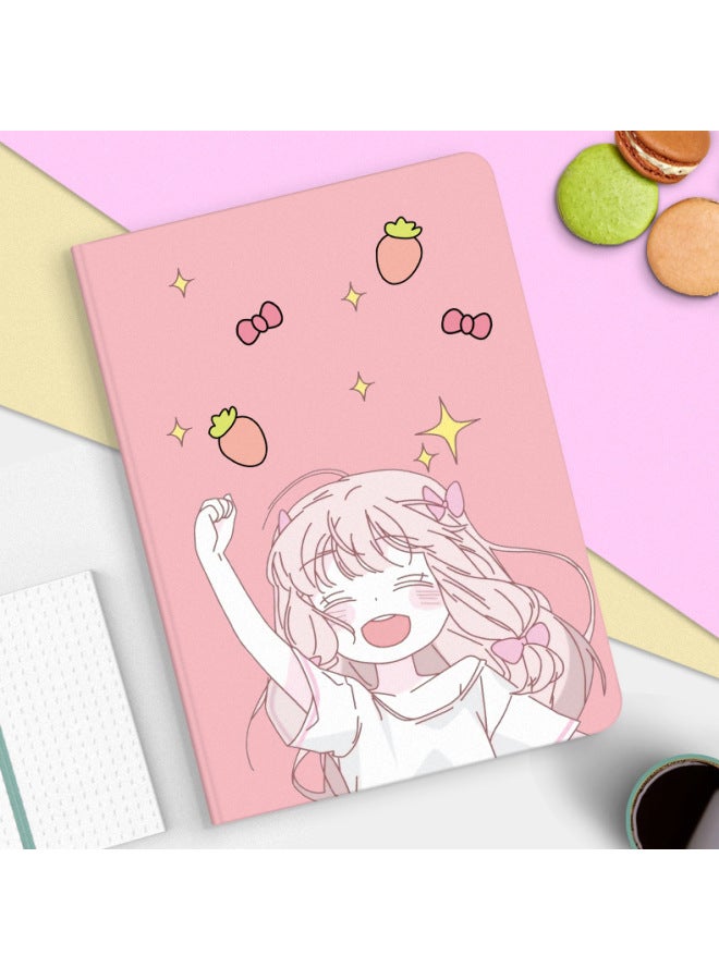 Suitable For Lenovo Xiaoxin Pad Pro Protective Case 11.5-inch Leather Case 10.3-inch Soft Case M10 All-inclusive 11-inch Silicone-Color:Pretty Girl-Applicable Model:Lenovo Savior Y700