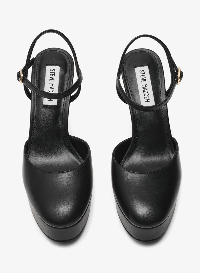 STEVE MADDEN RAVISHED Solid Ankle Strap Pumps - Image 4