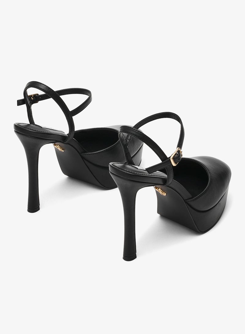 STEVE MADDEN RAVISHED Solid Ankle Strap Pumps - Image 3