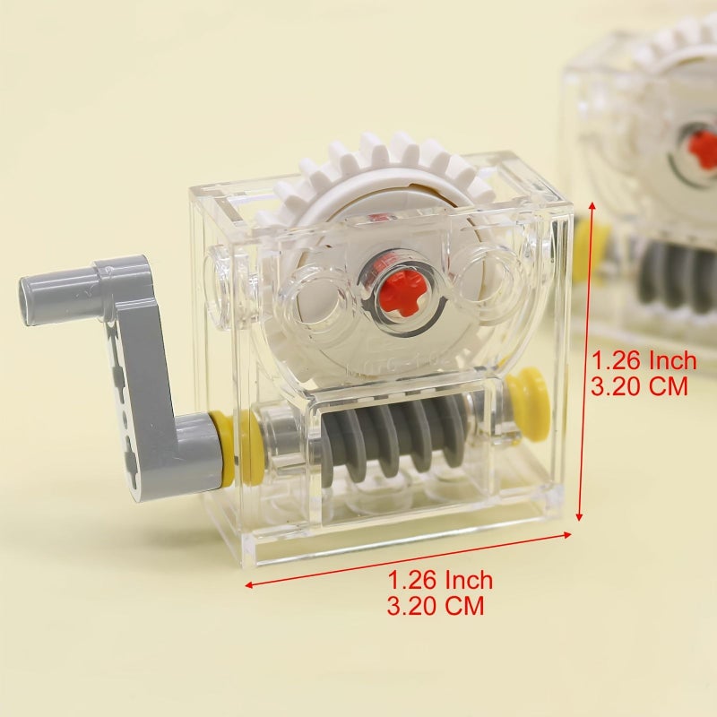 18 Pcs Small Particle Technology Building Blocks Set Including Reduction Gearbox And Turbine Box Compatible With Models 3648 4716 33299 32062 32123 32073 76019 And 6588 Mechanical Gear Parts - Image 2