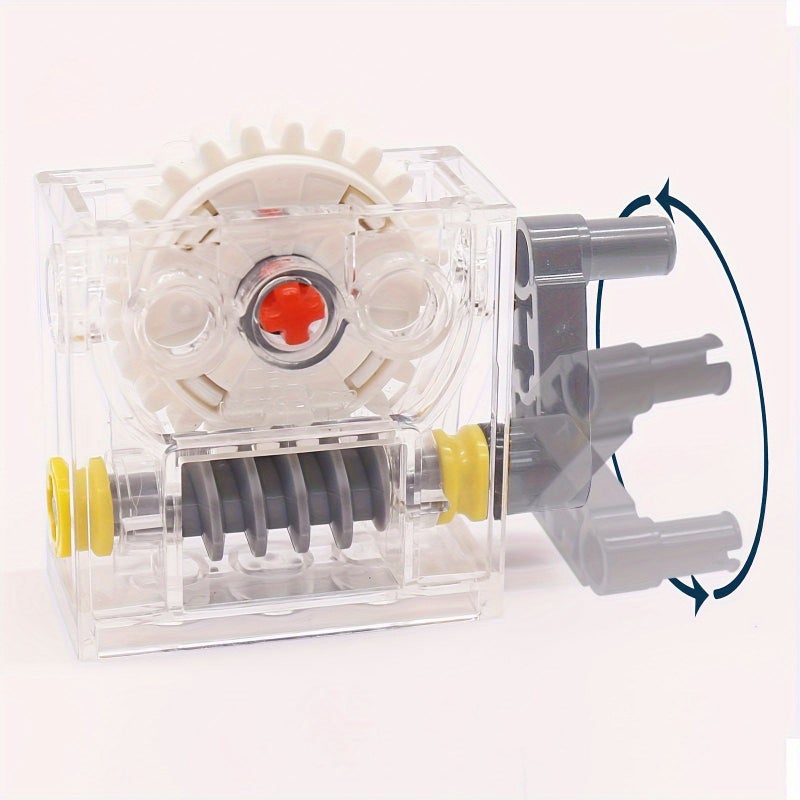 18 Pcs Small Particle Technology Building Blocks Set Including Reduction Gearbox And Turbine Box Compatible With Models 3648 4716 33299 32062 32123 32073 76019 And 6588 Mechanical Gear Parts - Image 4