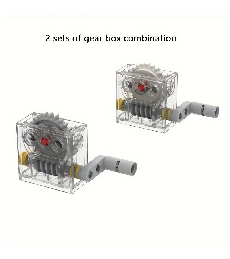 18 Pcs Small Particle Technology Building Blocks Set Including Reduction Gearbox And Turbine Box Compatible With Models 3648 4716 33299 32062 32123 32073 76019 And 6588 Mechanical Gear Parts - Image 3