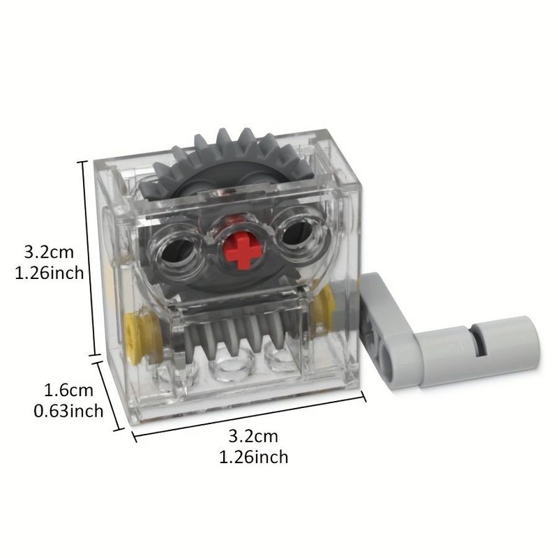 18 Pcs Small Particle Technology Building Blocks Set Including Reduction Gearbox And Turbine Box Compatible With Models 3648 4716 33299 32062 32123 32073 76019 And 6588 Mechanical Gear Parts - Image 1