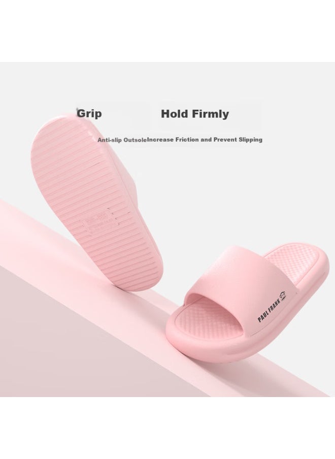 Paul Frank Women's Indoor Home Slippers Cute Cartoon Slides House Shoes Pink Size 36-37