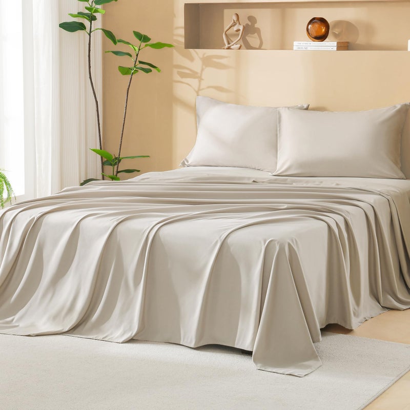 Litanika Comforter Full Size Set with Sheets Beige - 7 Pieces Bed in a Bag Full Chevron Tufted Complete Bedding Sets with Comforter, Sheets, Pillowcases & Shams - Image 5