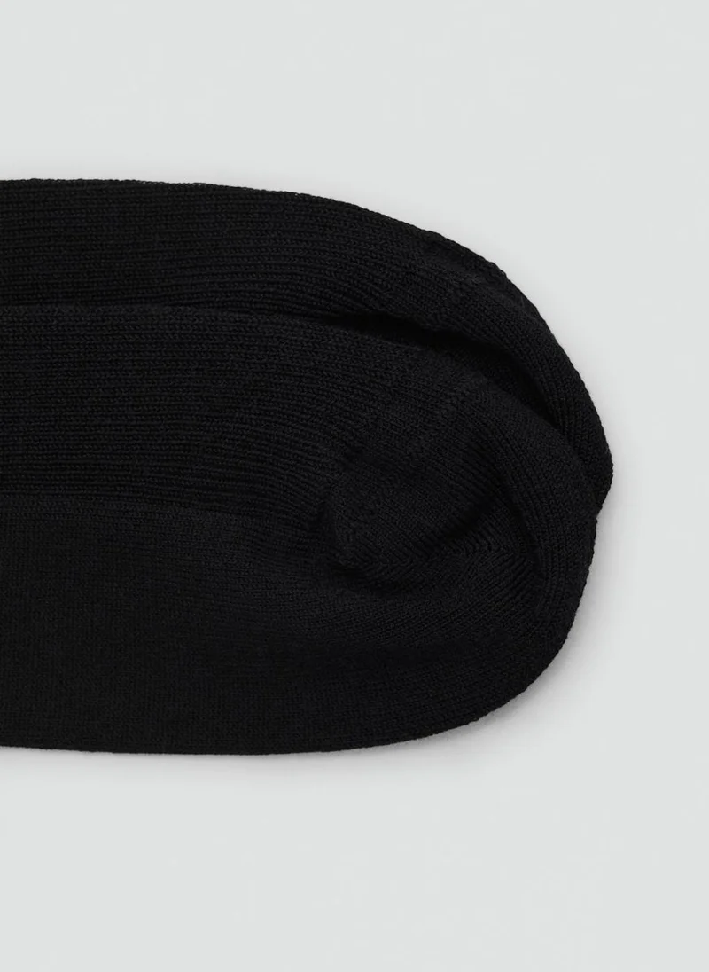 مانجو جوارب قطنية مضلعة