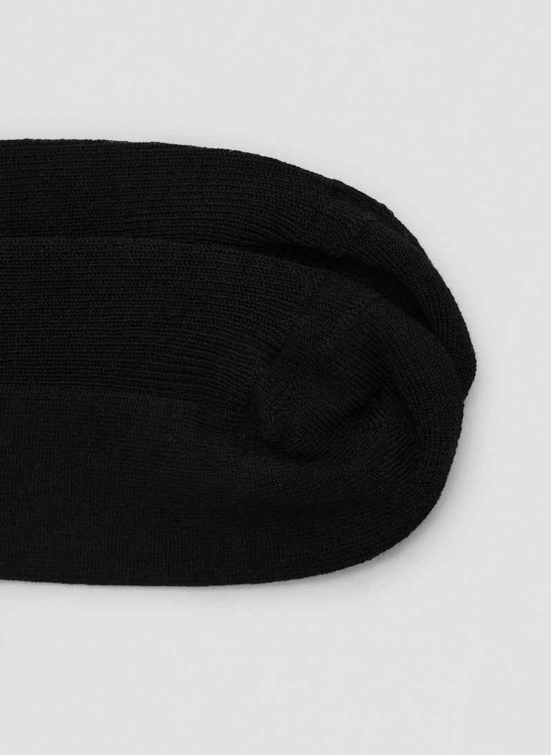 MANGO Ribbed cotton socks - Image 3