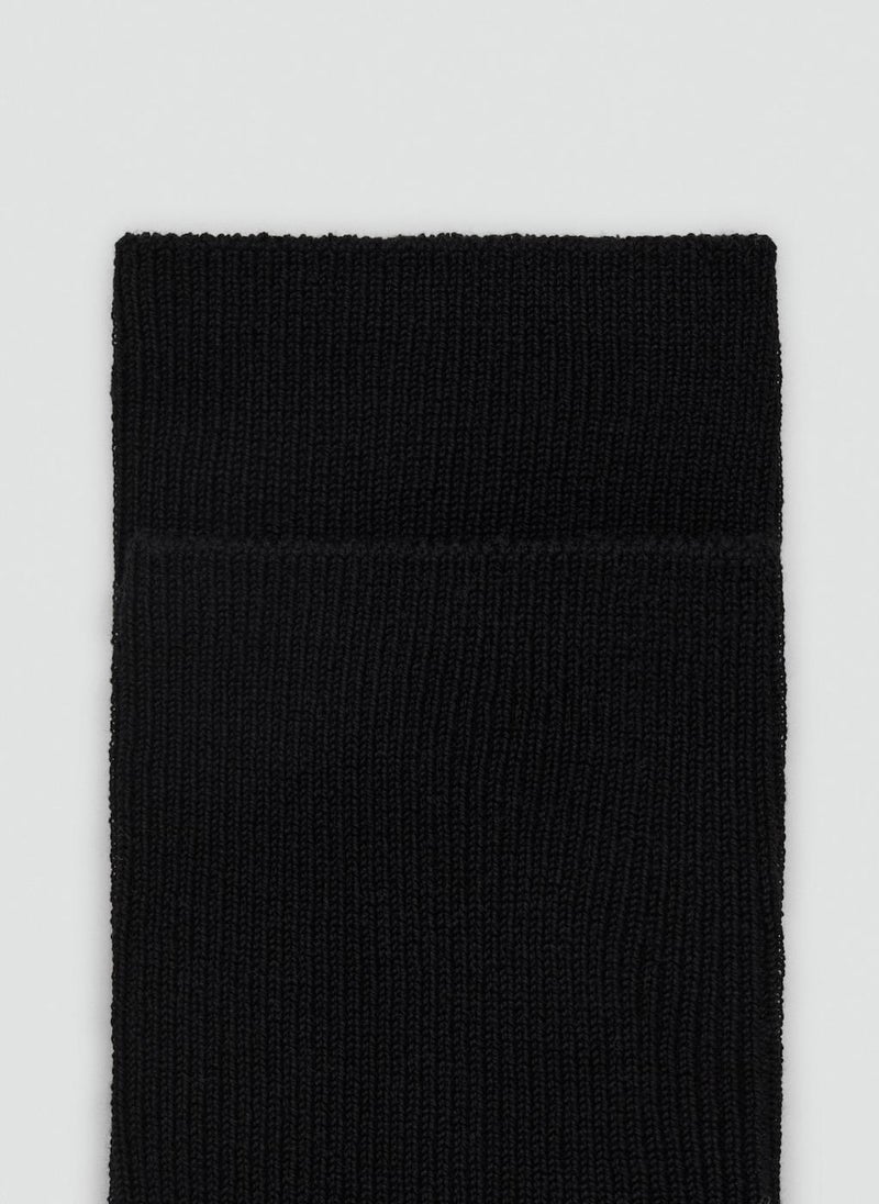 MANGO Ribbed cotton socks - Image 2