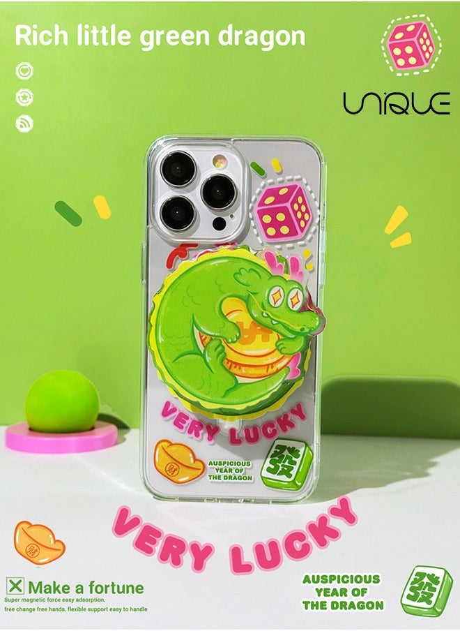 Unique - Compatible with iPhone 15 Pro Cases, Compatible with MagSafe Phone Cases，Clear Cases, Good Luck Cases, TPU Drop Protection - Transparent - Image 1