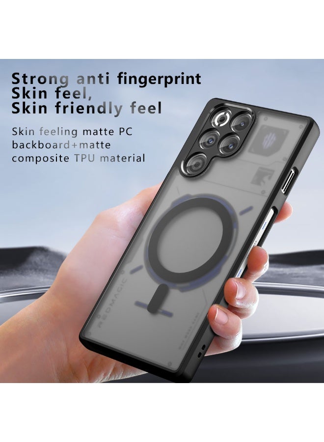 غطاء هاتف ZTE Nubia Redmagic 11 Pro و 11 Pro Plus متوافق مع MagSafe مصنوع من مواد TPU و PC مقاوم للصدمات تصميم شفاف مطفي نحيف مقاوم لبصمات الأصابع ويوفر حماية كاملة للهاتف - Image 2