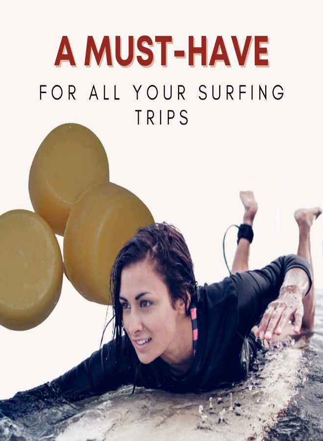 Outdoor Wax Works Eco-Friendly Surf Board Wax - Organic Beeswax Surfer Grip Accessories for Skimboard, Bodyboard, Paddle, Longboard Basecoat; Natural in Cold, Cool, Warm, Tropical Waters (3-Pack) - Image 4