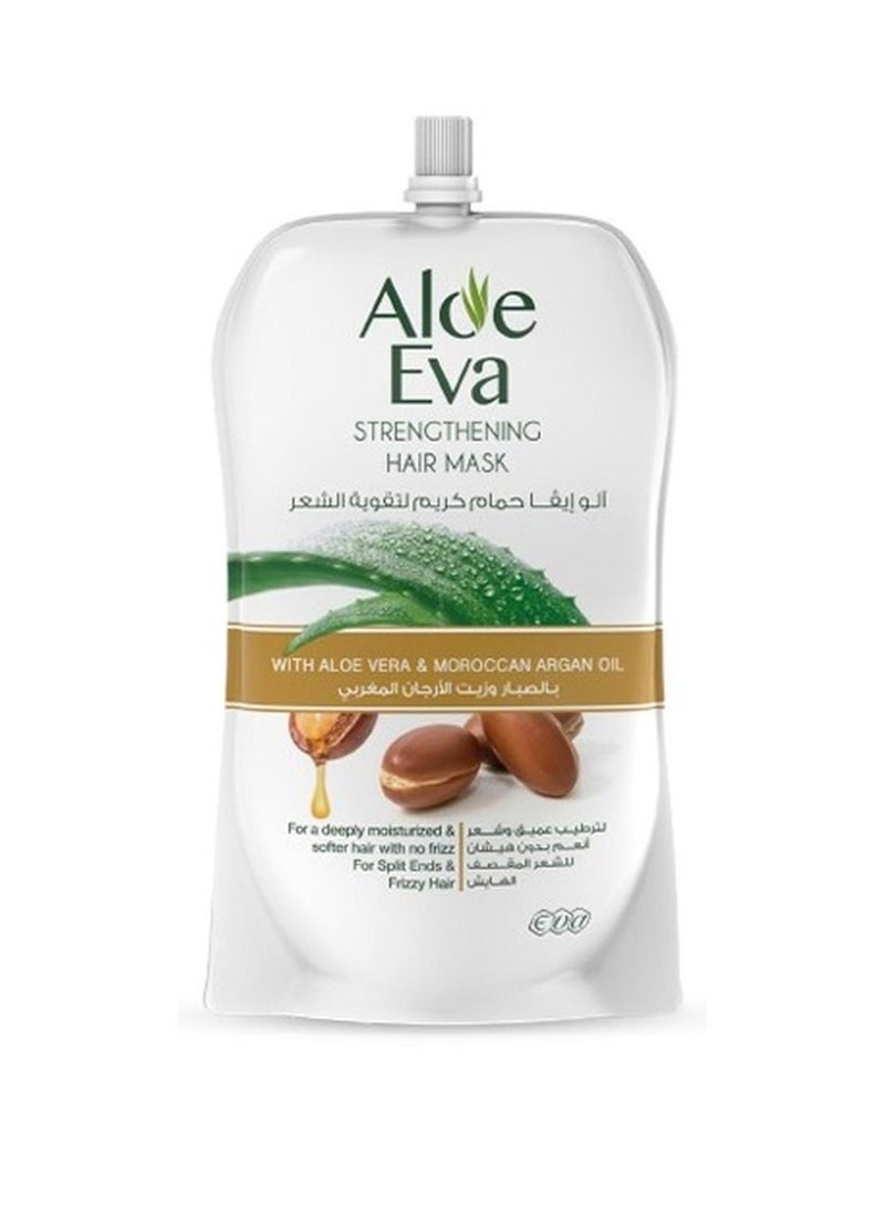 Hair Strengthening Mask Pouch With Aloe Vera & Moroccan Argan Oil