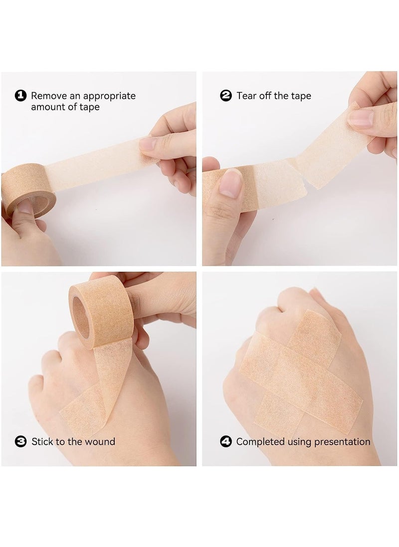 Excefore Breathable Skin Tape Skin Tape for Face Nose Tape Surgery Flexible Stretch Bandages for Wound Injuries Swelling Sports  - Image 4