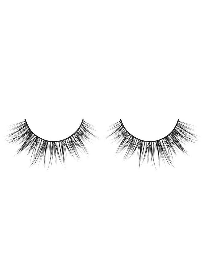 Lilly Lashes Lilly Lashes Royalty - Lite Mink Lashes | False Eyelashes Perfect for Small, Mono Lid And Almond Eyes | Cat Eye Mink Strip Fake Dramatic Fluffy Flare Lashes 15mm length, Reusable Up to 15 wears  - Image 3