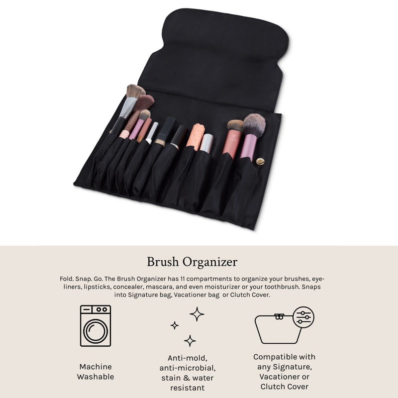 KUSSHI Washable Travel Snap in Brush Organizer - Image 4