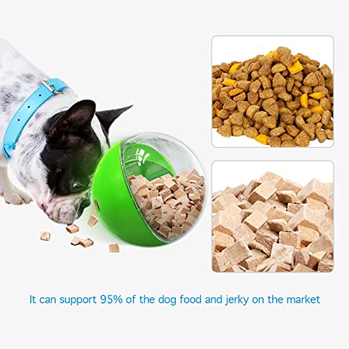 Monotre Dog Treat Ball, Dog Food Puzzle Slow Feeder Interactive Squeaky Mental Stimulation Toys, Dog& Cat Treat Dispenser Puzzle Toys Active Rolling Balls for Medium/Large Dog Breeds - Image 5