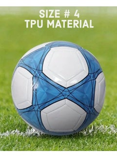 XiuWoo Soccer Goals for Backyard Set, 120x90cm, Kids Soccer Training Equipment, Soccer Practice Kit with One Soccer Ball, 10 Cones, One Agility Ladder, Air Pump and a Portable Backpack, blue  - Image 3