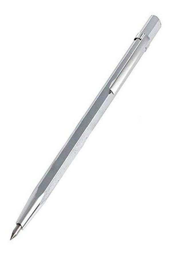 Nasmodo® Etching Engraver and Tungsten Carbide Scribe - Glass Writer Carving Tool for Ceramics/Hardened Steel - Aluminum Pen With Clip - Image 1