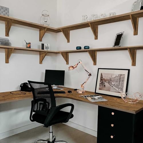 HOME13™ Wooden Wallpaper Self Adheisve Removable Wood Grain Contact Paper Vinyl Decorative Wallpaper for Kitchen Desk Cabinets Shelf Drawers Liner (24 x 72 Inch, Light Brown Wooden_1) - Image 3