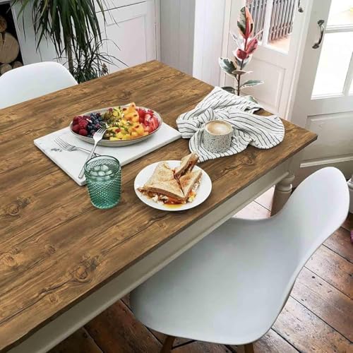 HOME13™ Wooden Wallpaper Self Adheisve Removable Wood Grain Contact Paper Vinyl Decorative Wallpaper for Kitchen Desk Cabinets Shelf Drawers Liner (24 x 72 Inch, Light Brown Wooden_1) - Image 2